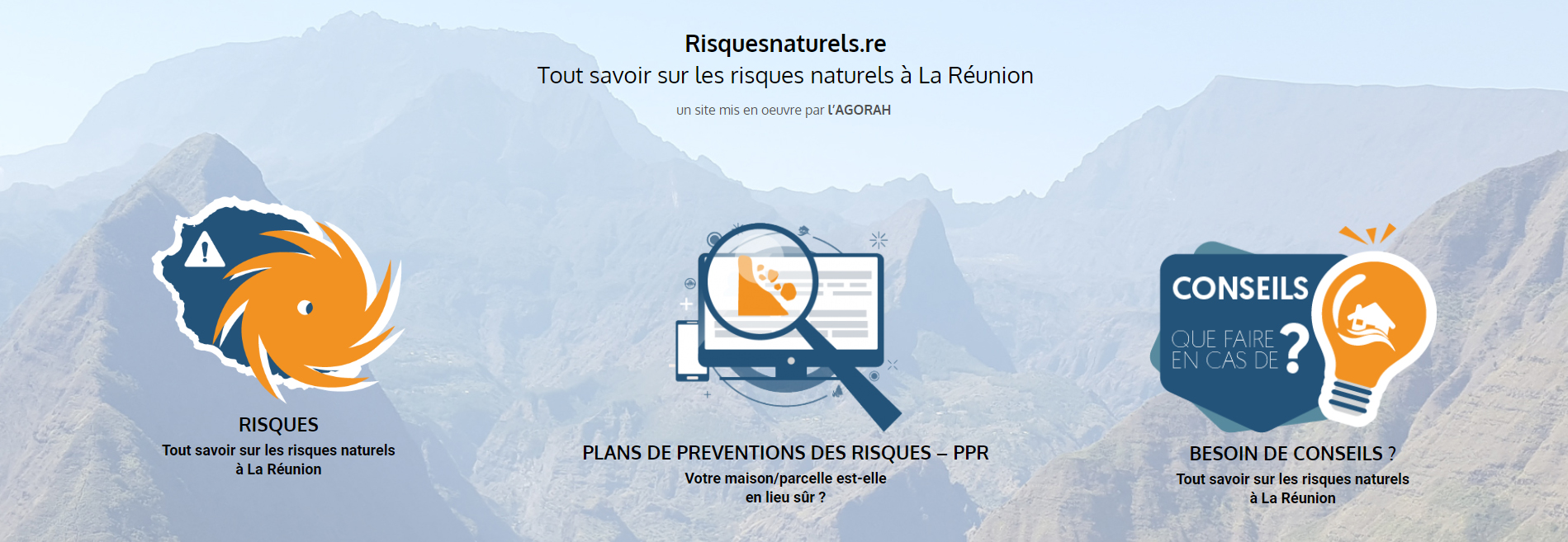 Observatoire des Risques Naturels AGORAH Agence d urbanisme de La Réunion